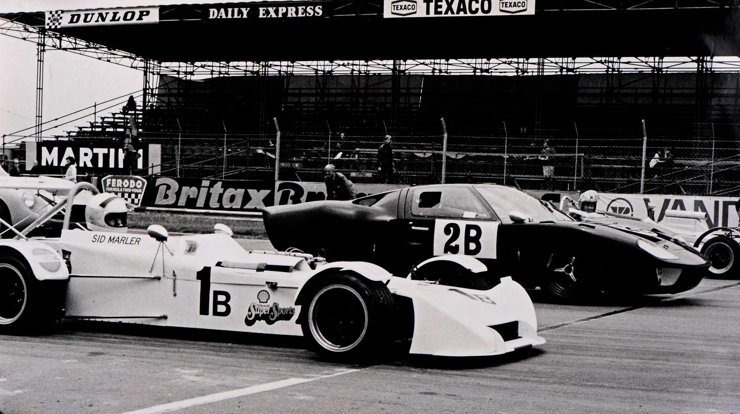 Sid Marler in the pit lane at Silverstone