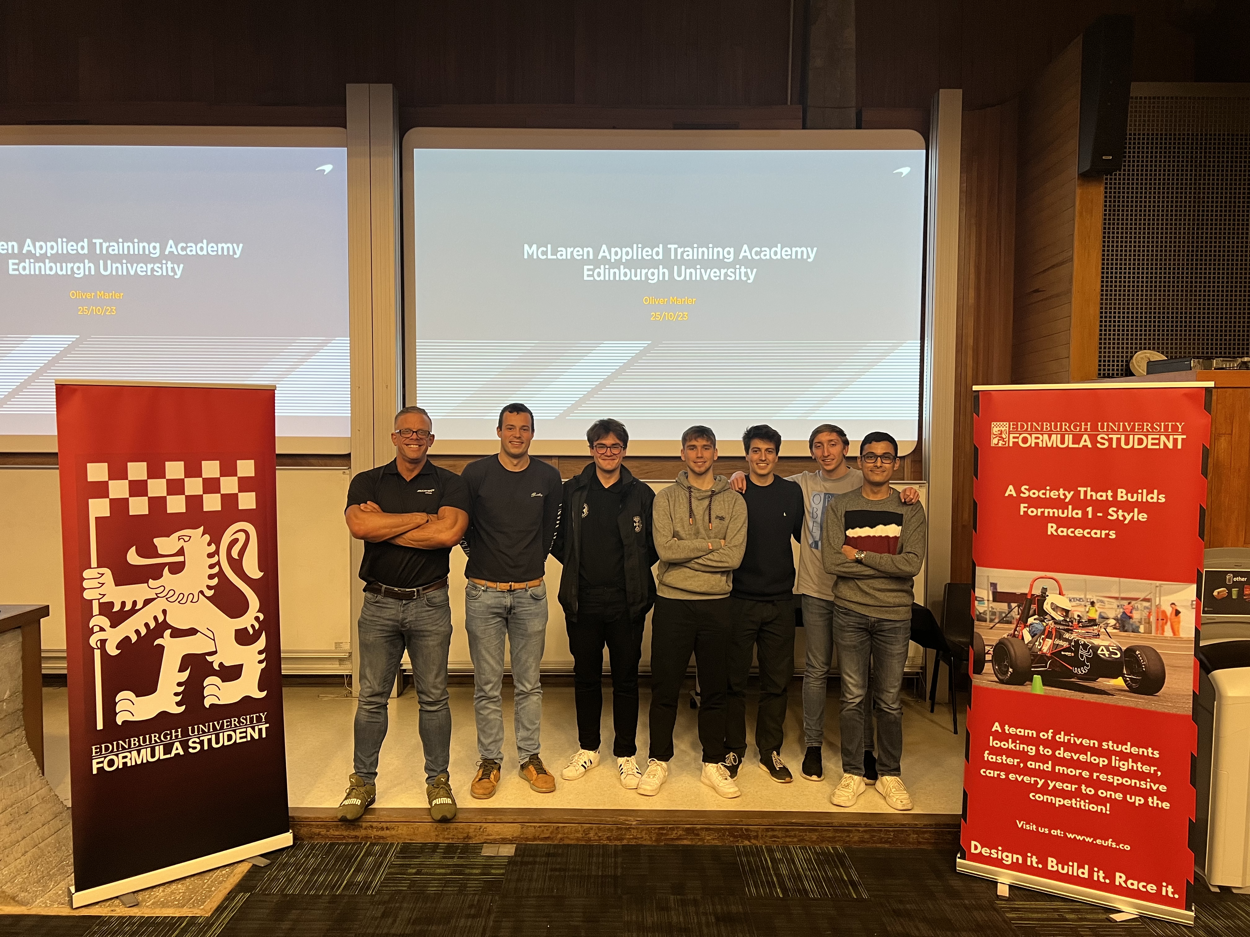 McLaren Applied Training Academy session with Edinburgh University Formula Student
