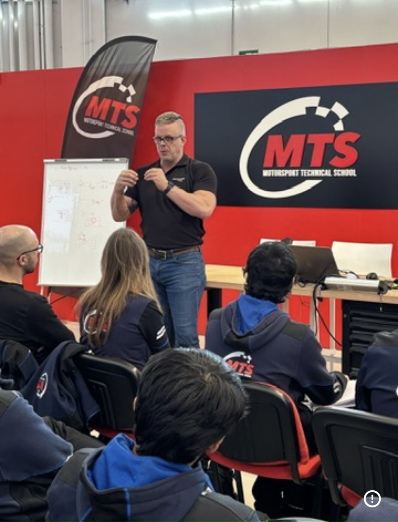 Presenting at the Motorsport Technical School (MTS)